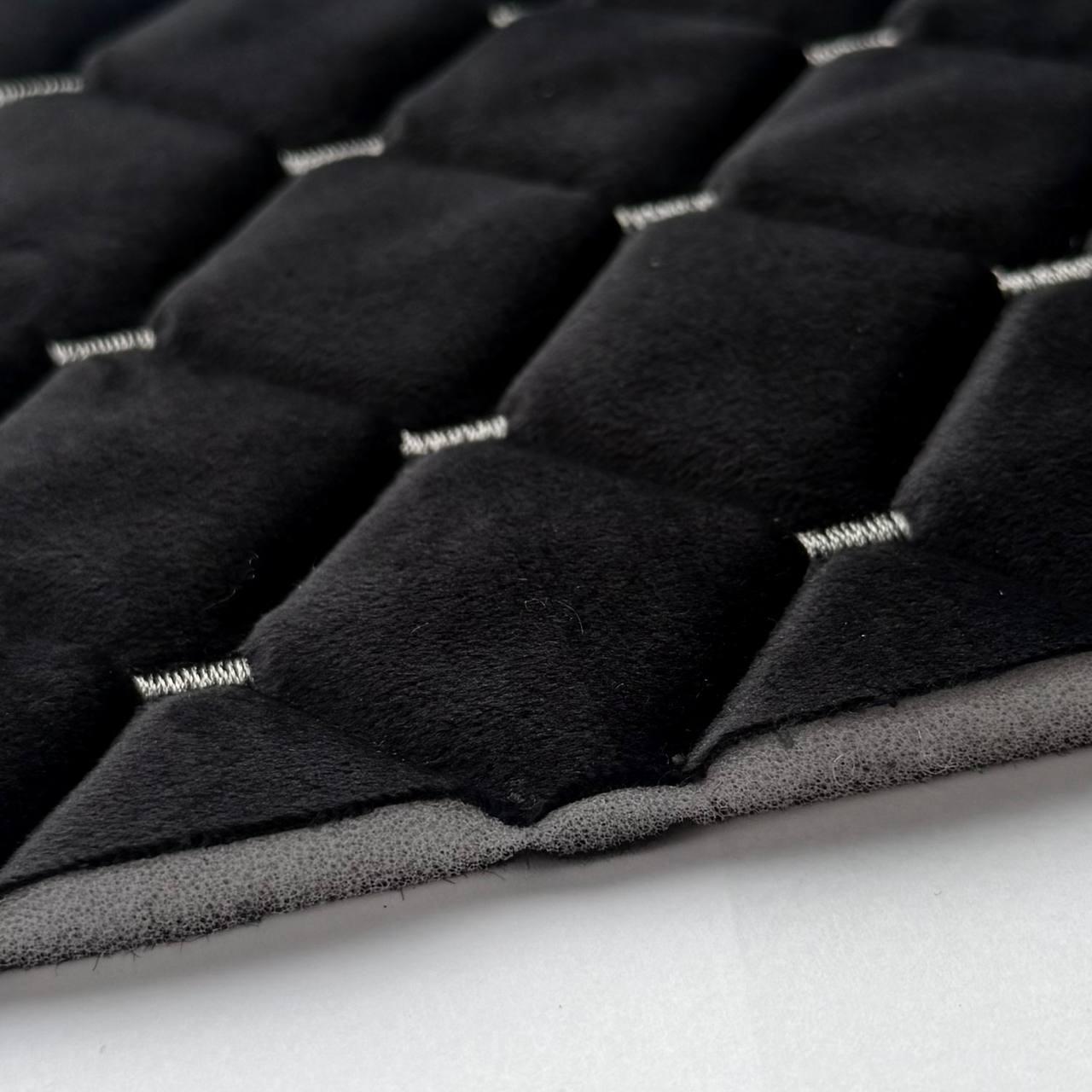 Автоткань велюр на поролоне Kora 1,4 м 1 пог. м Черный (ww-8) - фото 2 Автоткань велюр на поролоне Kora 1,4 м 1 пог. м Черный (ww-8) - фото 2