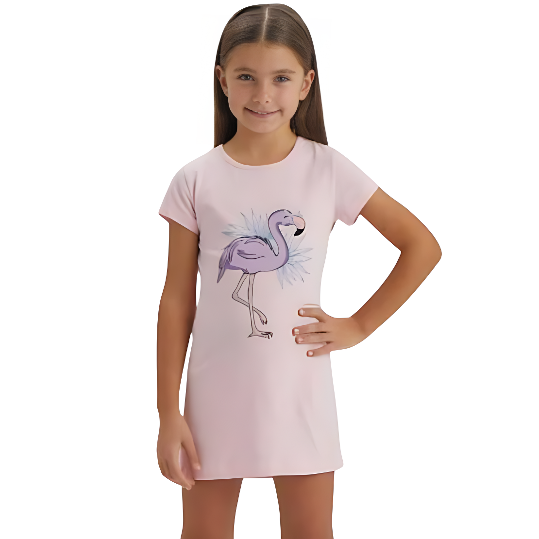 Ночная рубашка для девочки BAYKAR р. 3 98-104 см 3-4 года Розовый (9281-148)