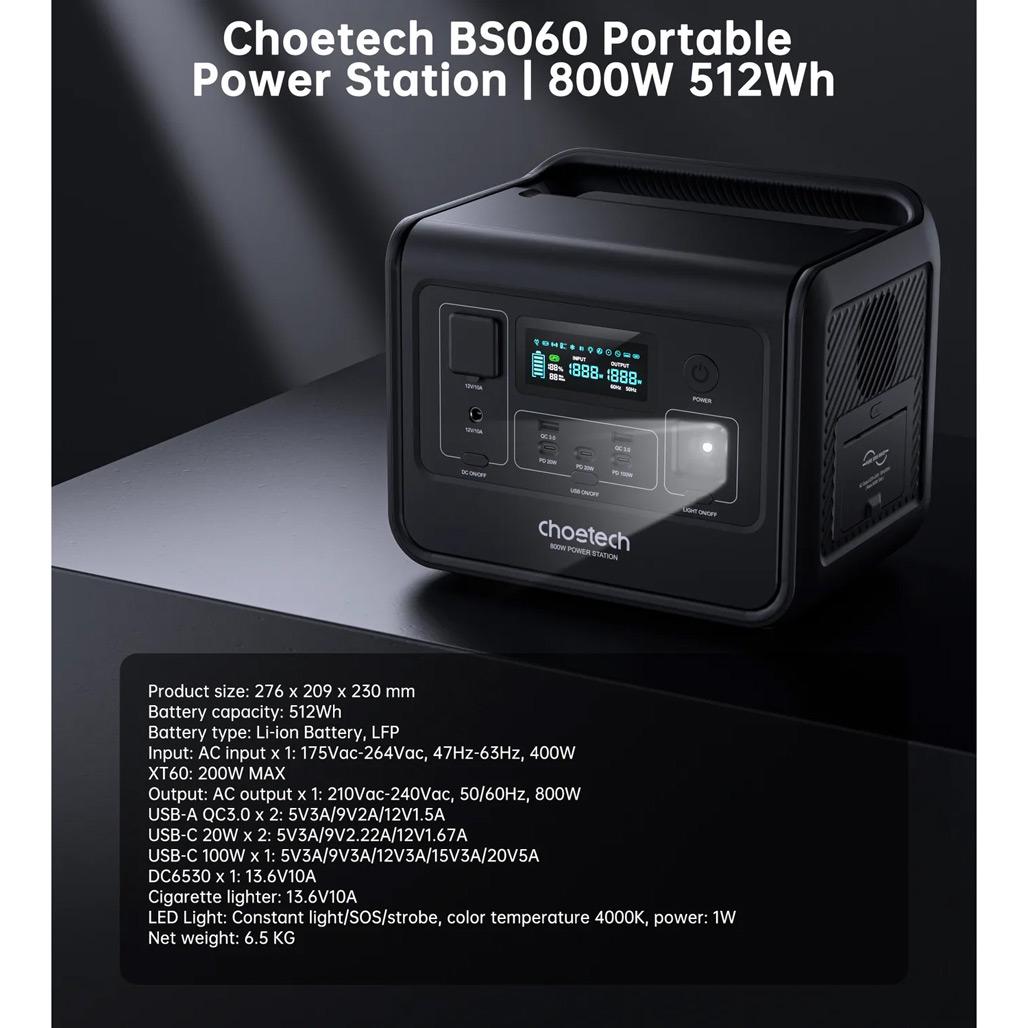 Зарядна станція Choetech BS060 800 W (123592) - фото 7 Зарядна станція Choetech BS060 800 W (123592) - фото 7