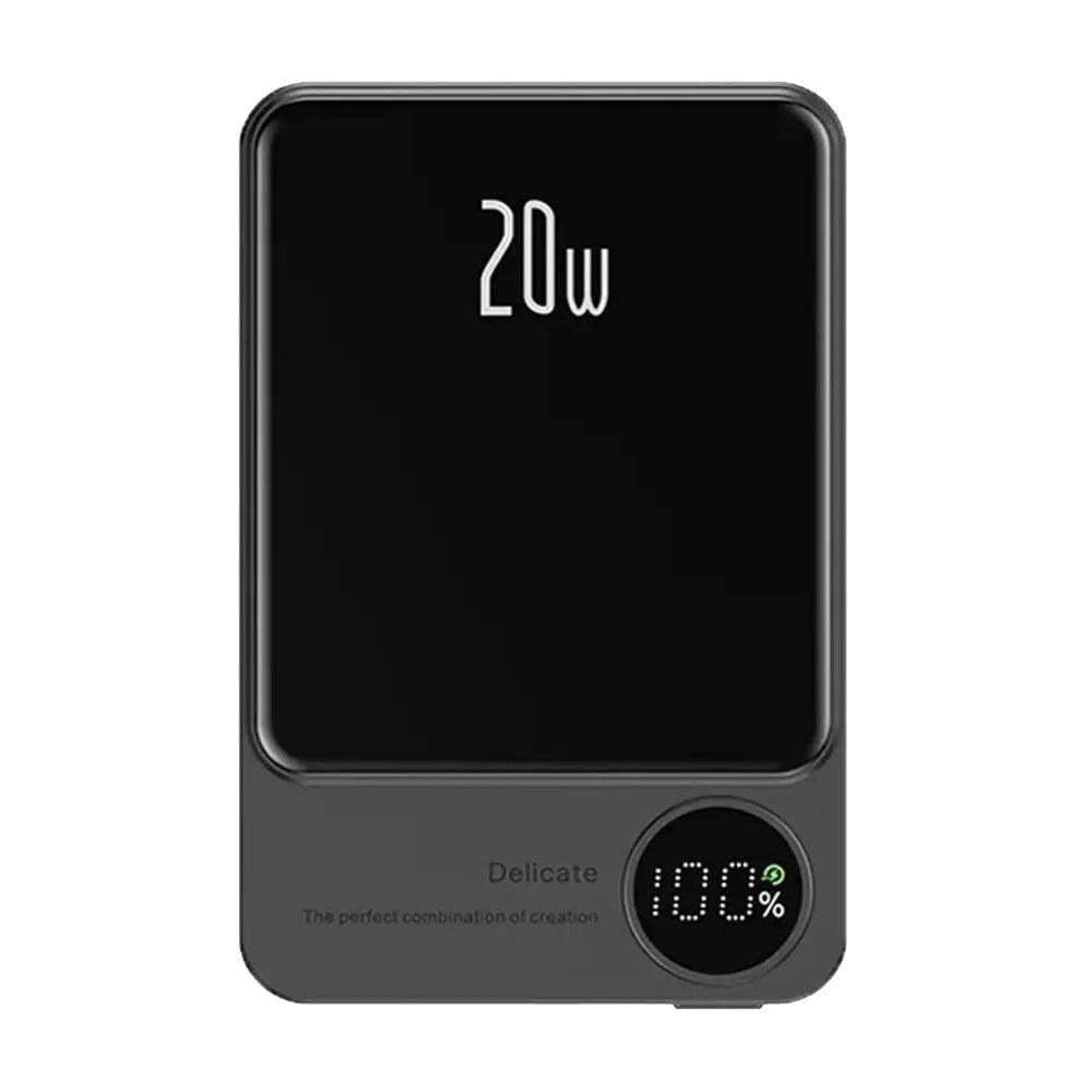 Повербанкмагнитный Mag Save с беспроводной зарядкой 10000 mAh 20 Вт Серый (Q920WPlus)