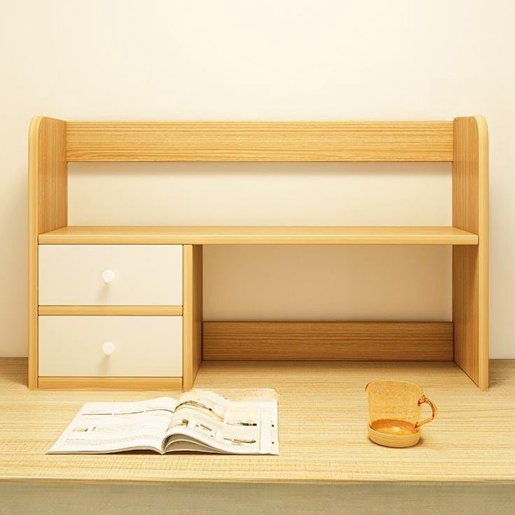 Полка-надстройка настольная из дерева Фортес карри-зефир (АКД-01280320)