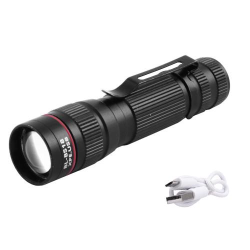Фонарь X-balog BL-B518 XPE+Cob Zoom USB (t5412)