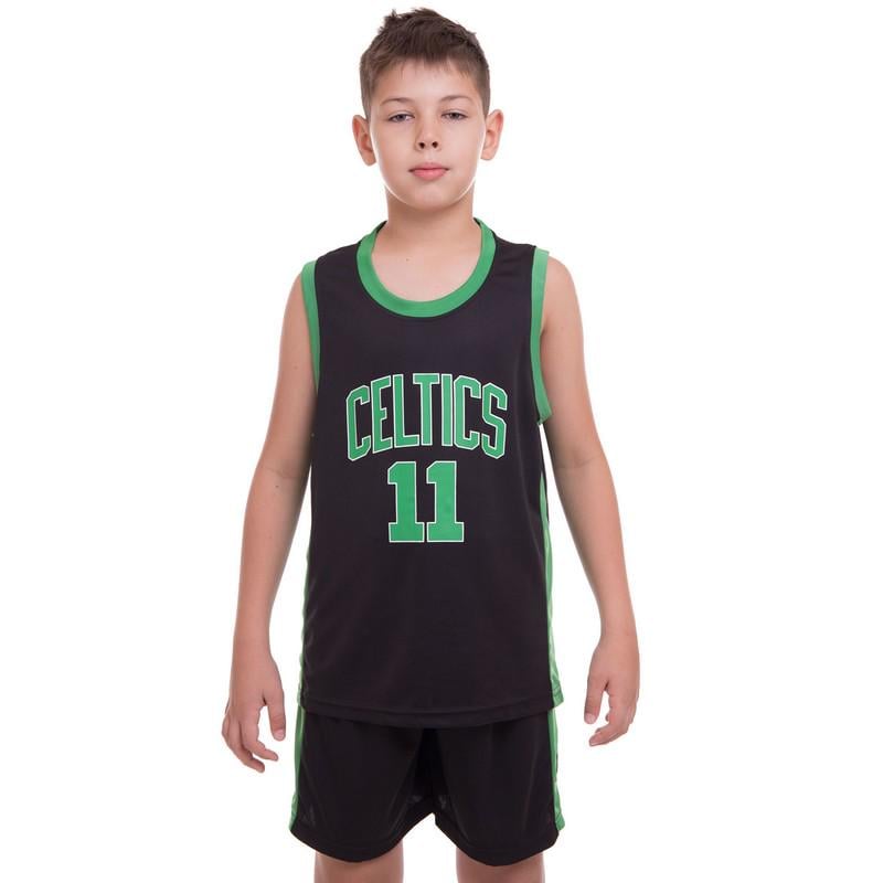 Форма баскетбольная подростковая NB-Sport NBA CELTICS 11 XL 13-16 лет Черно-зеленый(BA-0967) - фото 4