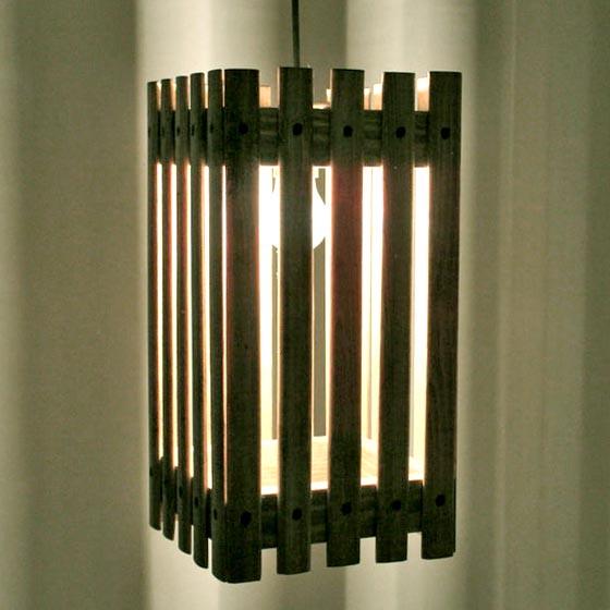 Подвесной светильник из дерева Рафаи Мокко (ЛЮС-002110)