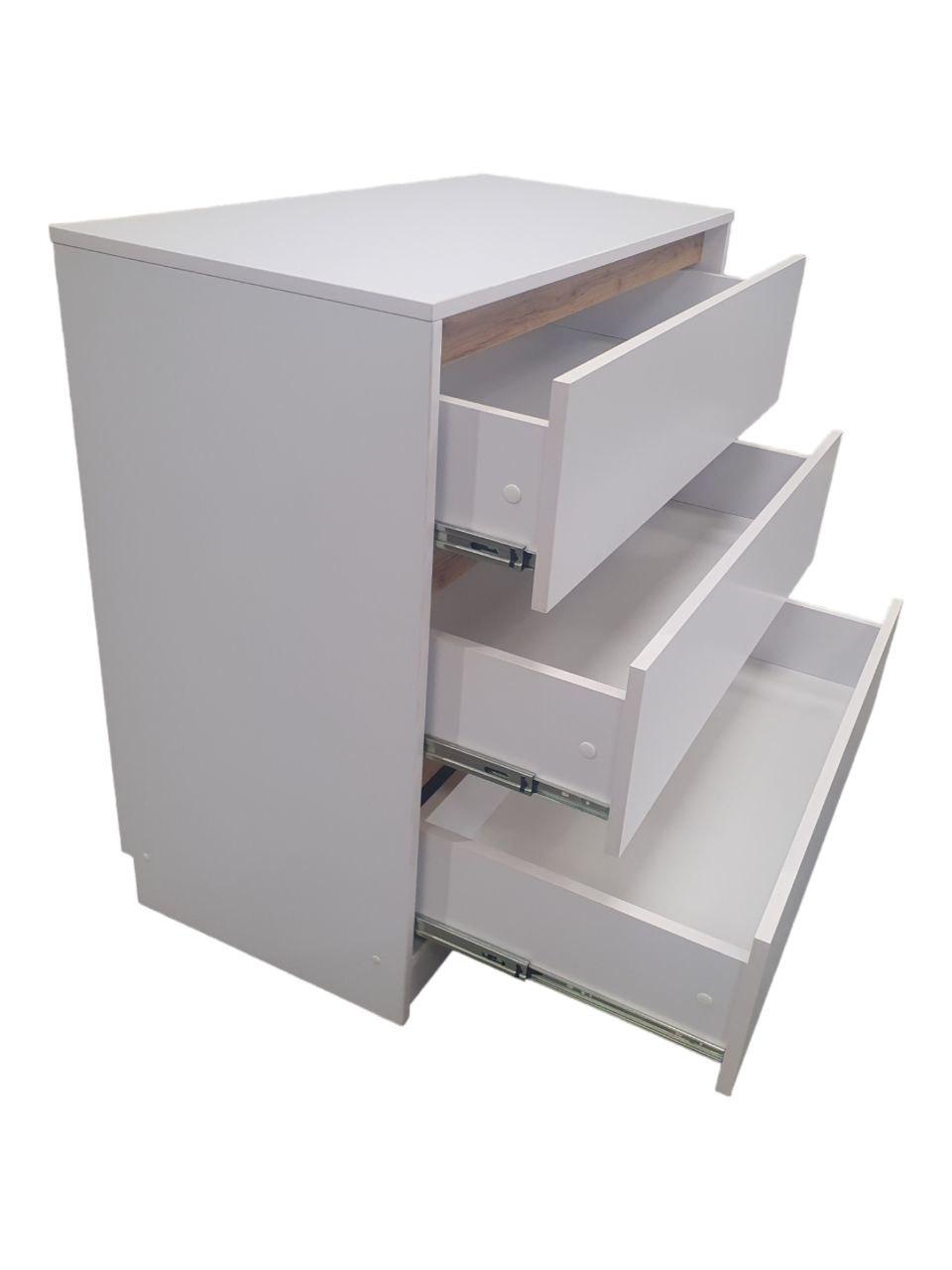 Комод Bergamo 1 в спальню на 3 шухляди Німфея альба/Дуб аппалачі (21137572) - фото 3