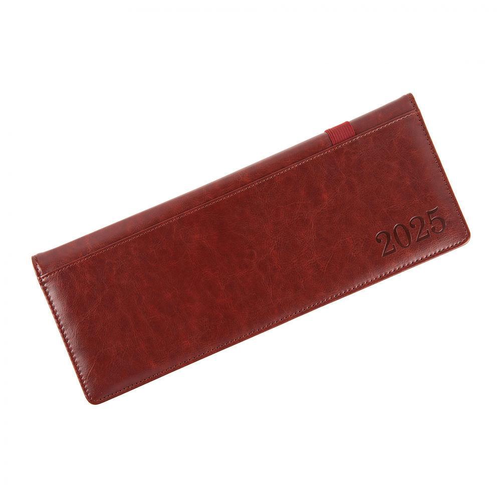 Еженедельник датированный 2025 Leo Planner City 345х125 мм 128 стр. Коричневый (252564)