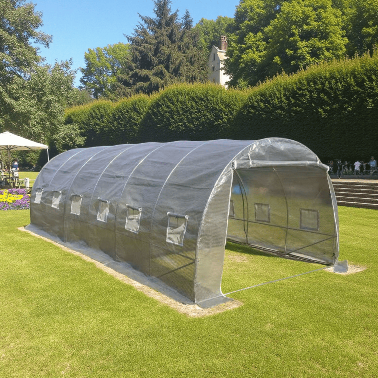 Теплиця садова Bass Polska 18 м2 6х3х2 м Сірий (29714271) - фото 7