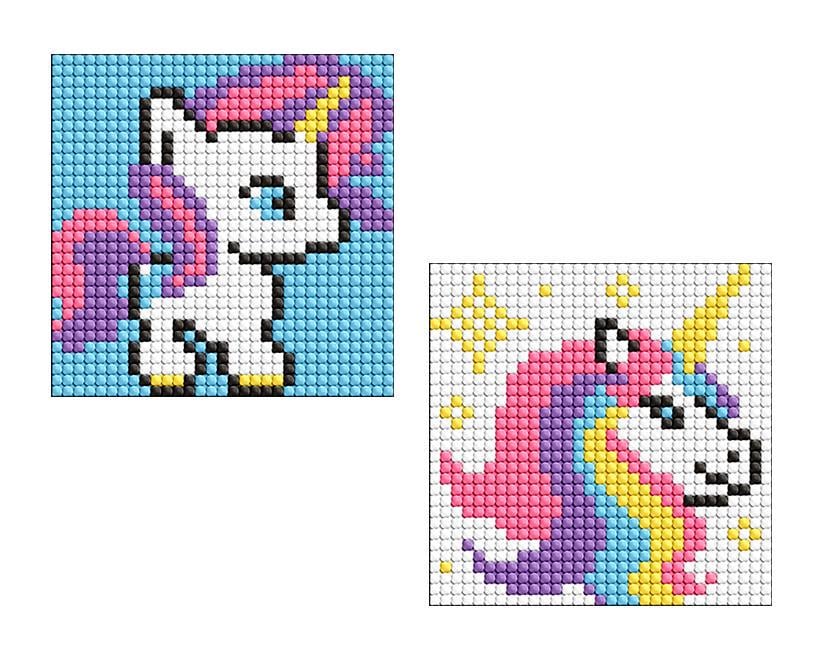 Дитяча мозаїка алмазна на самоклеючій основі Ideyka Одноріжка 9x9 см (AMS1056)