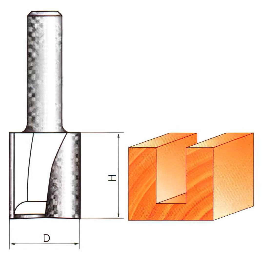 Фреза по дереву 1007 пазовая прямая 30х8х60 мм - фото 4 Фреза по дереву 1007 пазовая прямая 30х8х60 мм - фото 4
