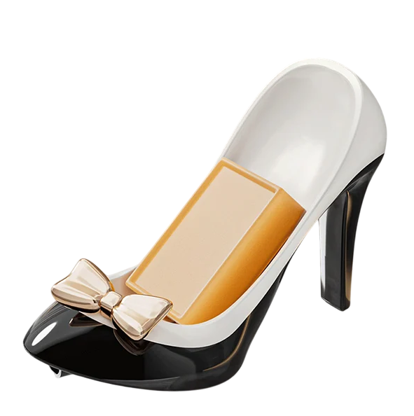 Мыльница C01018 на присосках для ванной Туфелька на каблуках 3 шт. Мыльница C01018 на присосках для ванной Туфелька на каблуках 3 шт.