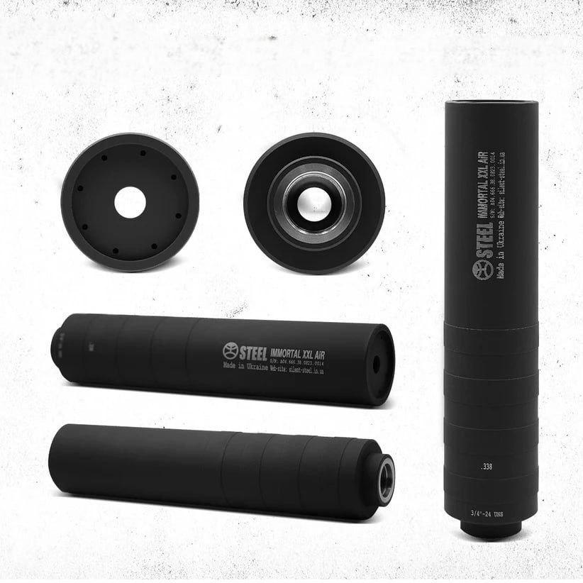 Глушник Steel IMMORTAL MAX AIR .338 (29067945) - фото 2 Глушник Steel IMMORTAL MAX AIR .338 (29067945) - фото 2