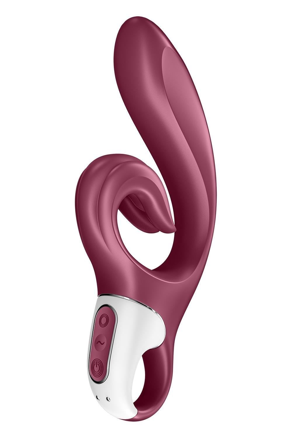 Стимулятор точки G и клитора Satisfyer Love me с вибрацией Бордовый