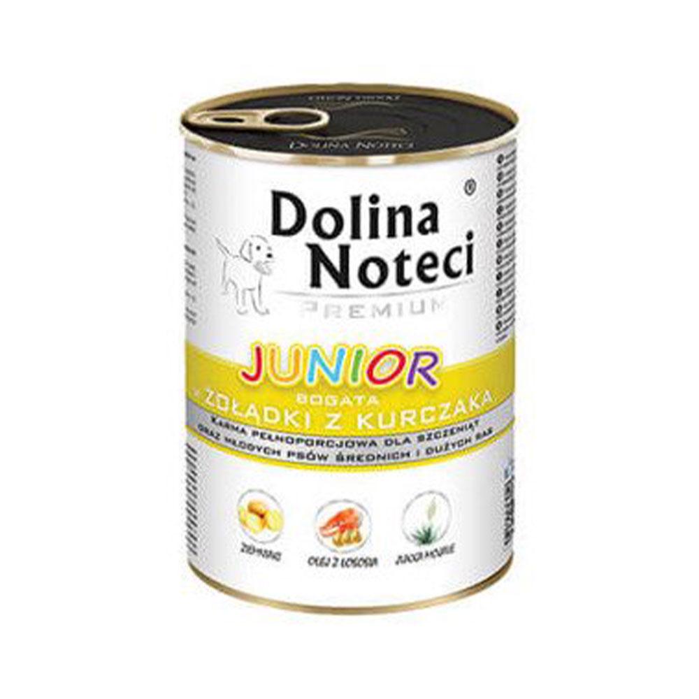 Корм вологий для цуценят Dolina Noteci Premium з курячими шлунками 400 г (107936)