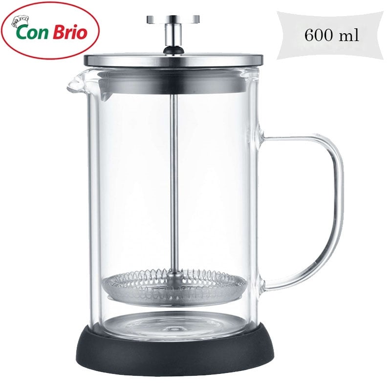 Заварник Con Brio CB-6460 френч-прес з подвійними стінками 600 мл (26202705) - фото 3