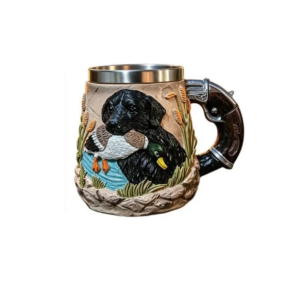 Чашка Собака из нержавеющей стали G01028 (G01028)