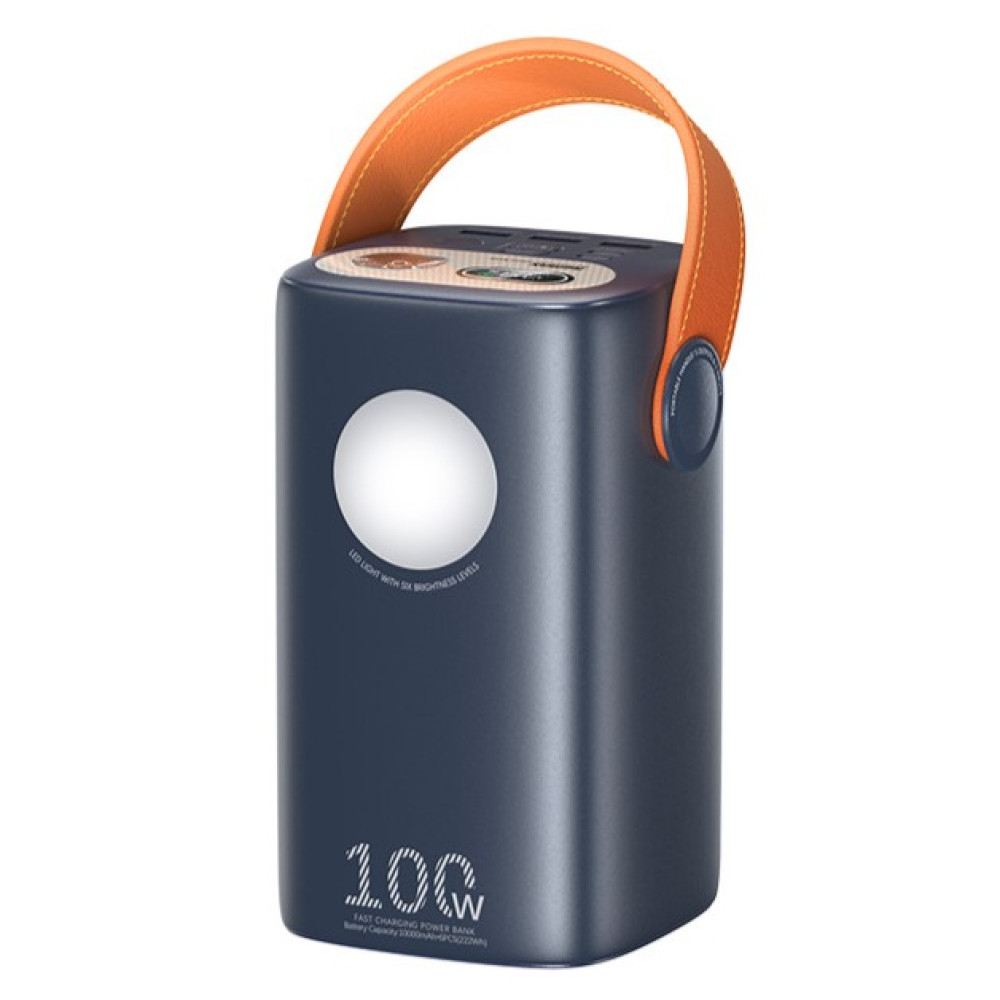Павербанк Remax RPP-100 зі швидкою зарядкою та ліхтарем 60000 mAh 100W Синій (PB0205217)