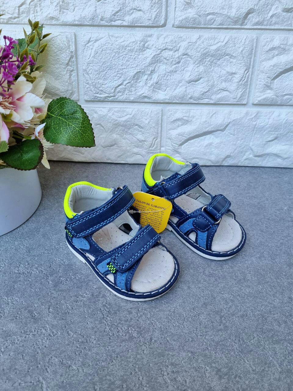 Босоніжки для хлопчика Clibee 363 р. 18 11,5 см Синій (363)