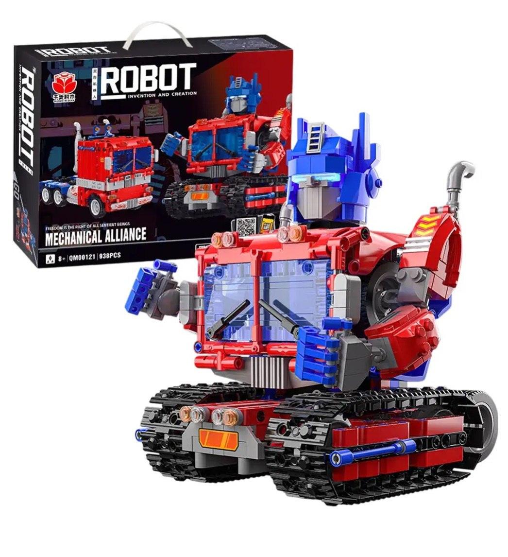 Конструктор-трансформер STEM Оптимус Прайм 2в1 робот и грузовик на радиоуправлении (QM00121)
