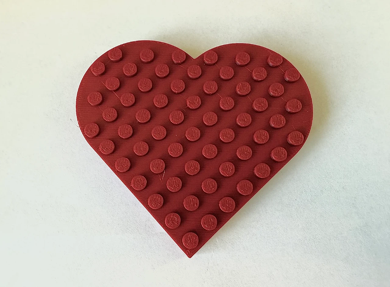 Конструктор Lego-стиль Valentine's Heart 10 см 3D-печать Конструктор Lego-стиль Valentine's Heart 10 см 3D-печать