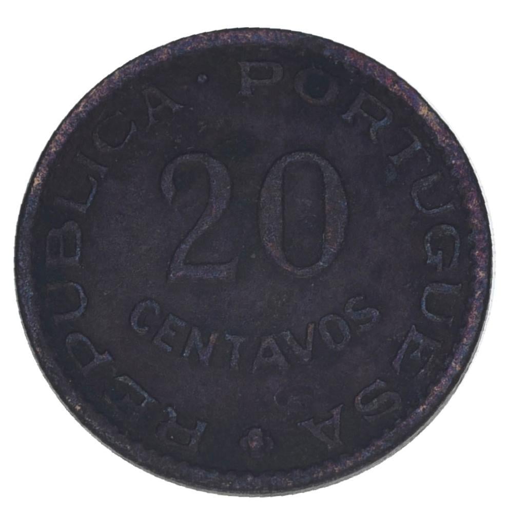 Коллекционная монета Сан-Томе и Принсипи 20 сентаво 1962 F-VF (М21396)