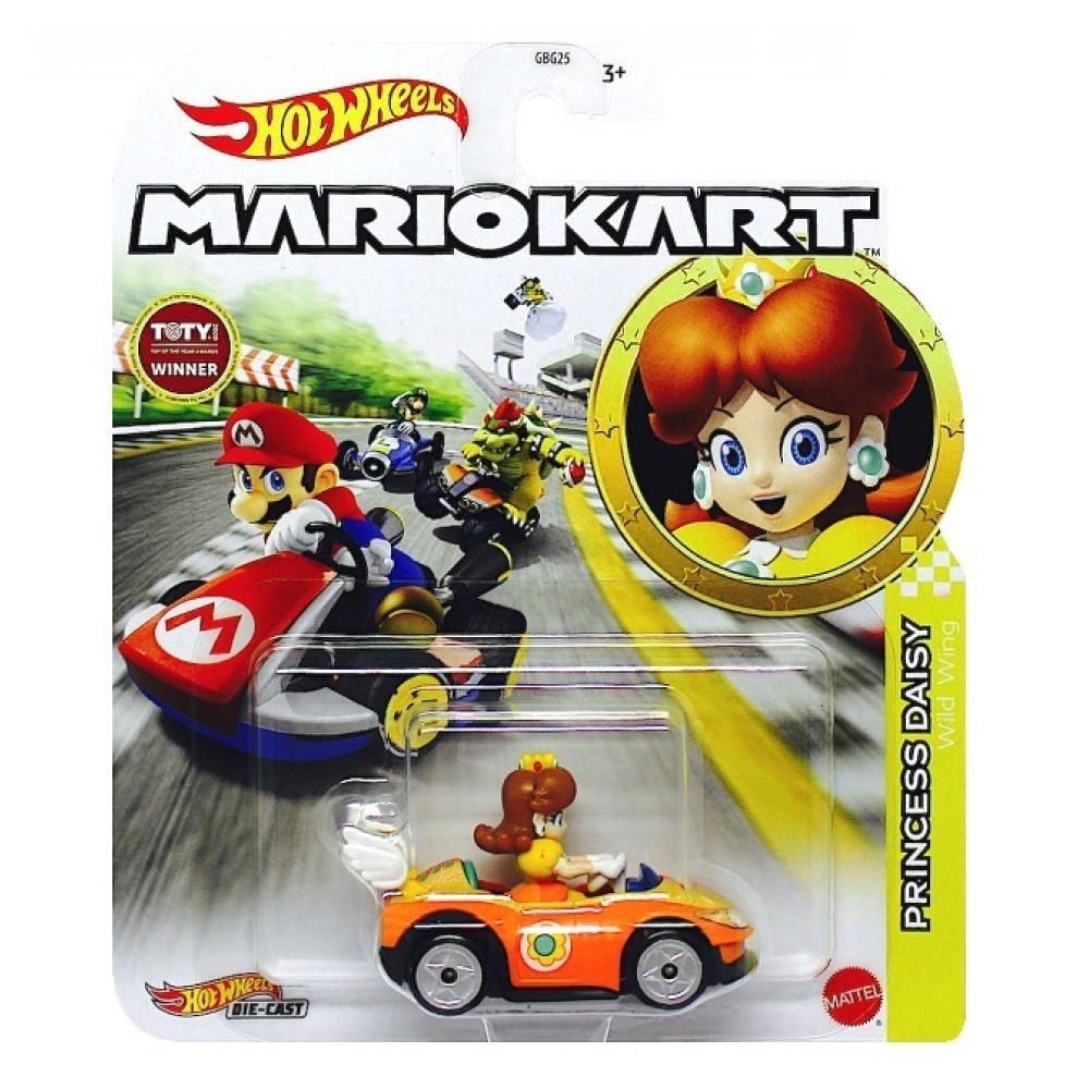 Машинка з відеоігри Hot Wheels Mario Kart Princess Daisy GBG25-GRN14 (157539) Машинка з відеоігри Hot Wheels Mario Kart Princess Daisy GBG25-GRN14 (157539)