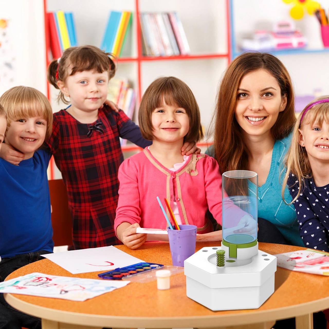 Ополаскиватель кистей для рисования пластиковый Салатово-белый (77520882) - фото 2 Ополаскиватель кистей для рисования пластиковый Салатово-белый (77520882) - фото 2