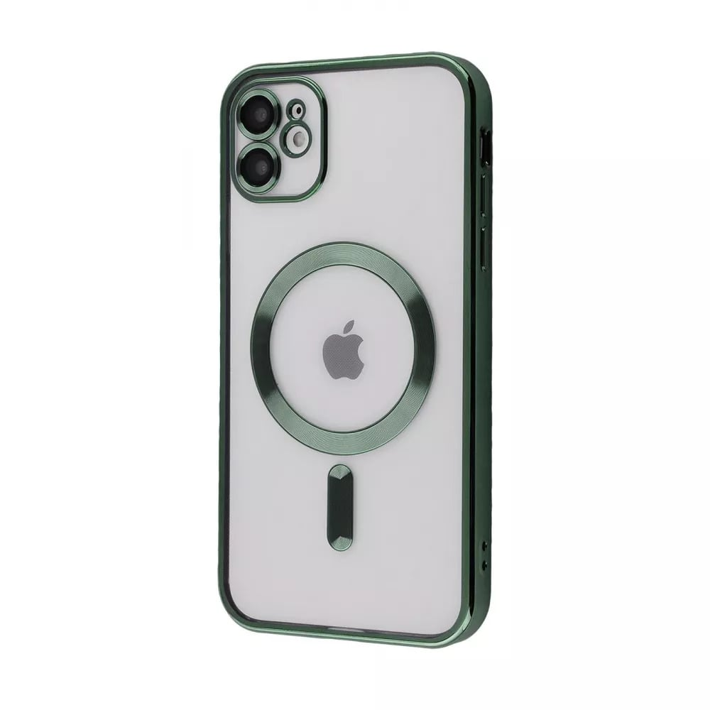 Защитный чехол PRC Metal Matte Case с магнитным кольцом для iPhone 11 Dark green