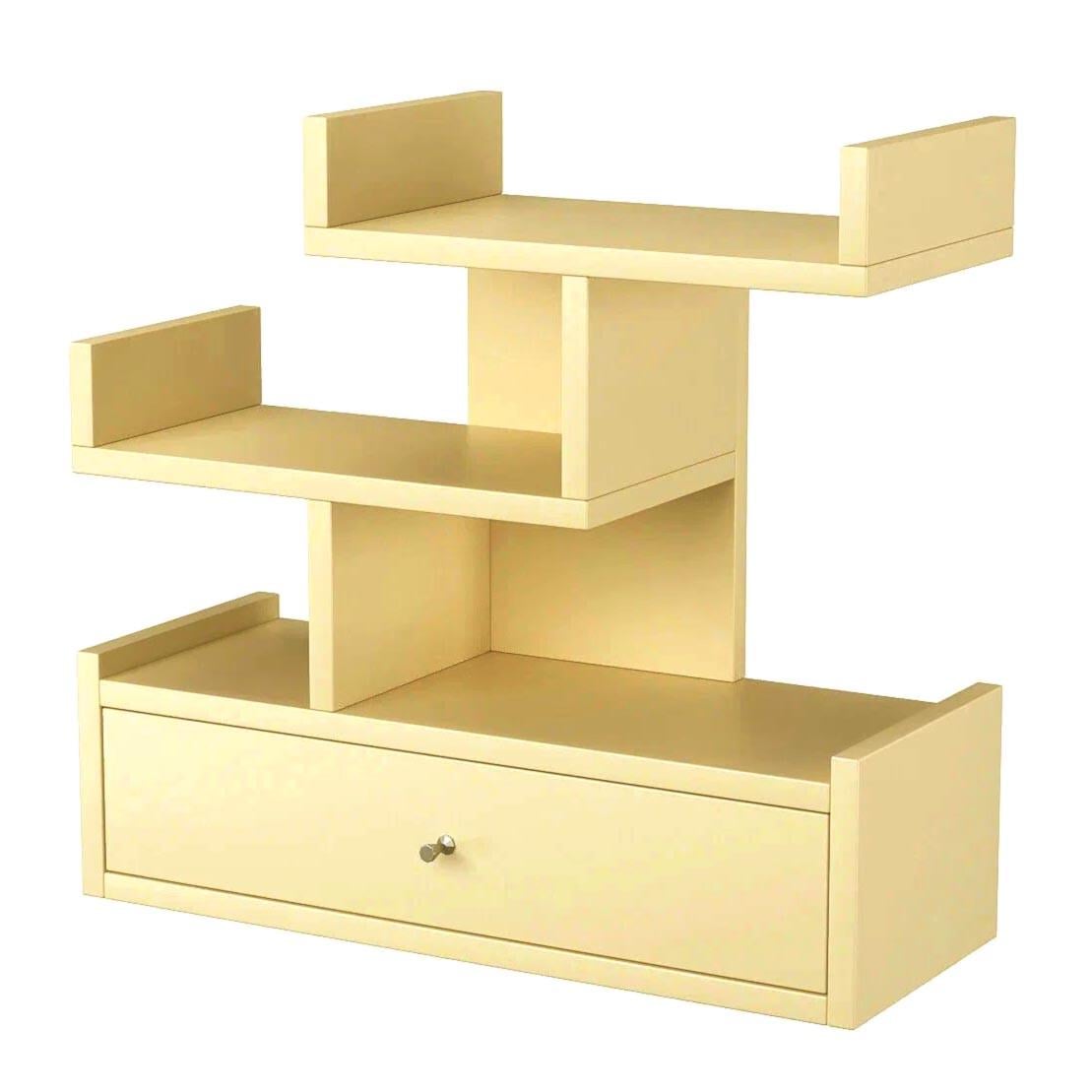 Полка книжная настольная из дерева Тортуния Лимонад (КПА-042751)