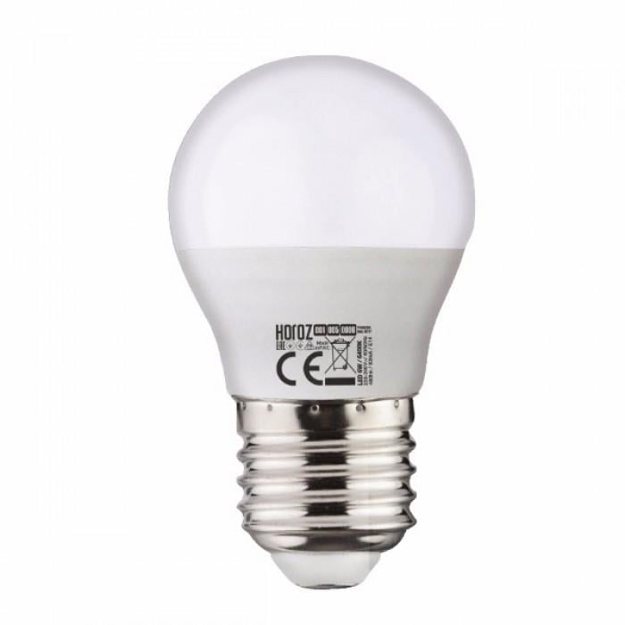 LED лампа 8W Horoz Electric Кулька G-45 6400K E-27 Elite-8