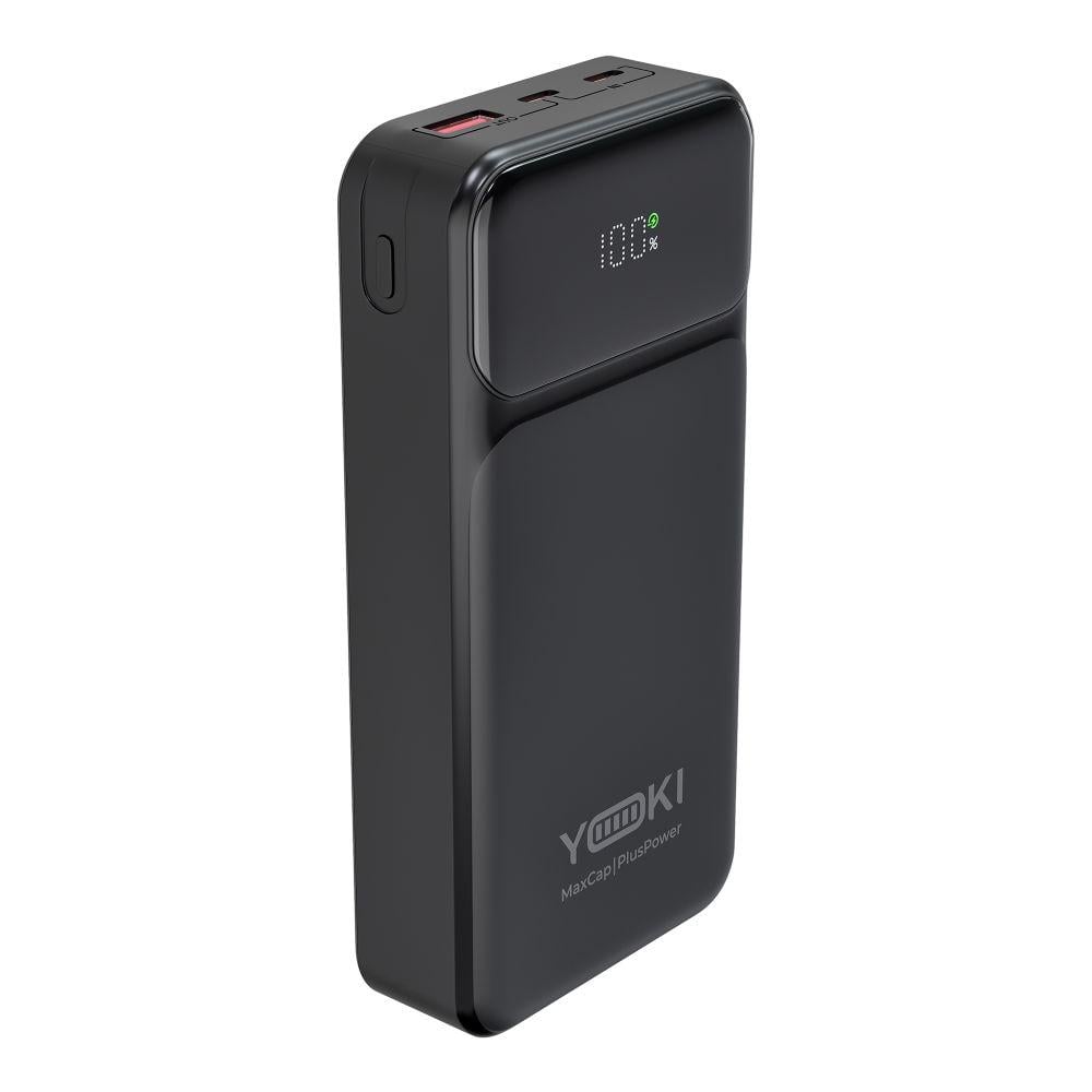 Повербанк Yoki MaxCap 20000mAh 65W с PD/QC LED-дисплеем/3 порта/кабель Type-C в комплекте (YK-PMC2061) - фото 4