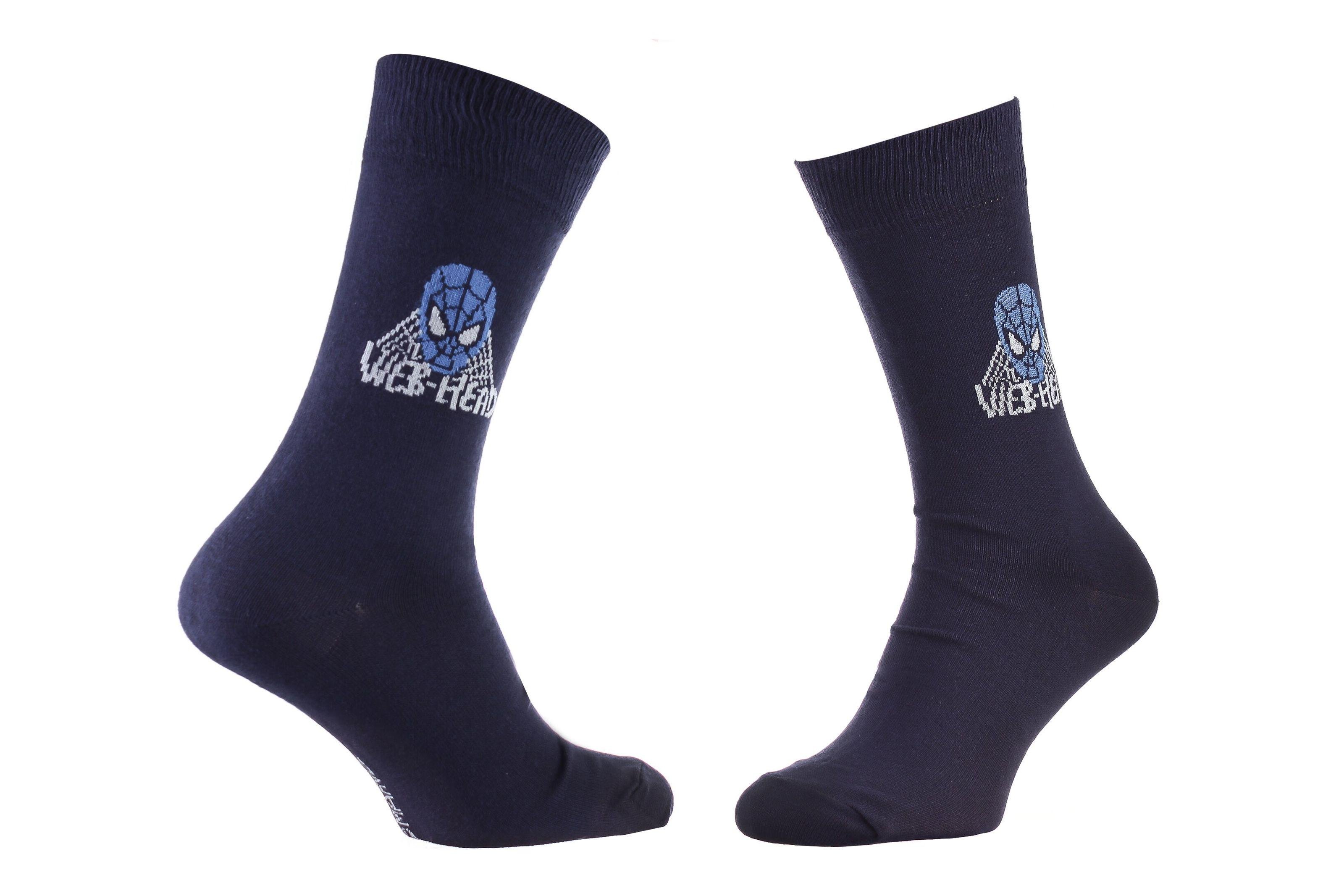 Носки Marvel Spider-Man Web Head 1 пара р. 39-42 Blue (93152362-5)