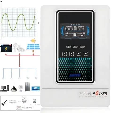 Инвертор солнечный гибридный Jarrett 3,2kWt 24V с чистой синусоидой MPPT (G-9158) - фото 5 Инвертор солнечный гибридный Jarrett 3,2kWt 24V с чистой синусоидой MPPT (G-9158) - фото 5