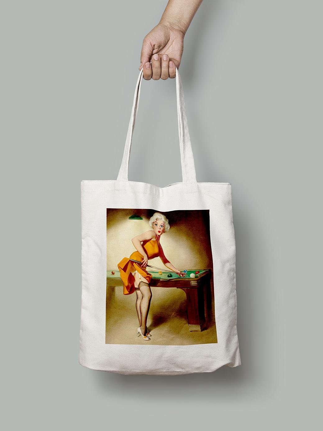 Эко-сумка Стрельба по бильярду. Дональд Раст шопер (pin_up1740034_Bag)