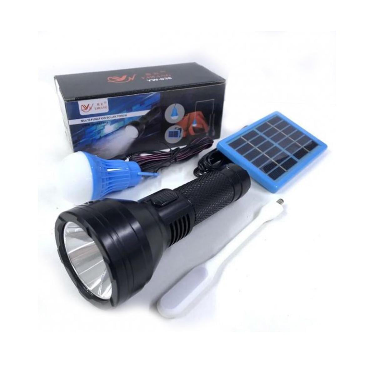Фонарик ручной BL YW-038 hand torch + bulb + solar (8-17-28408)