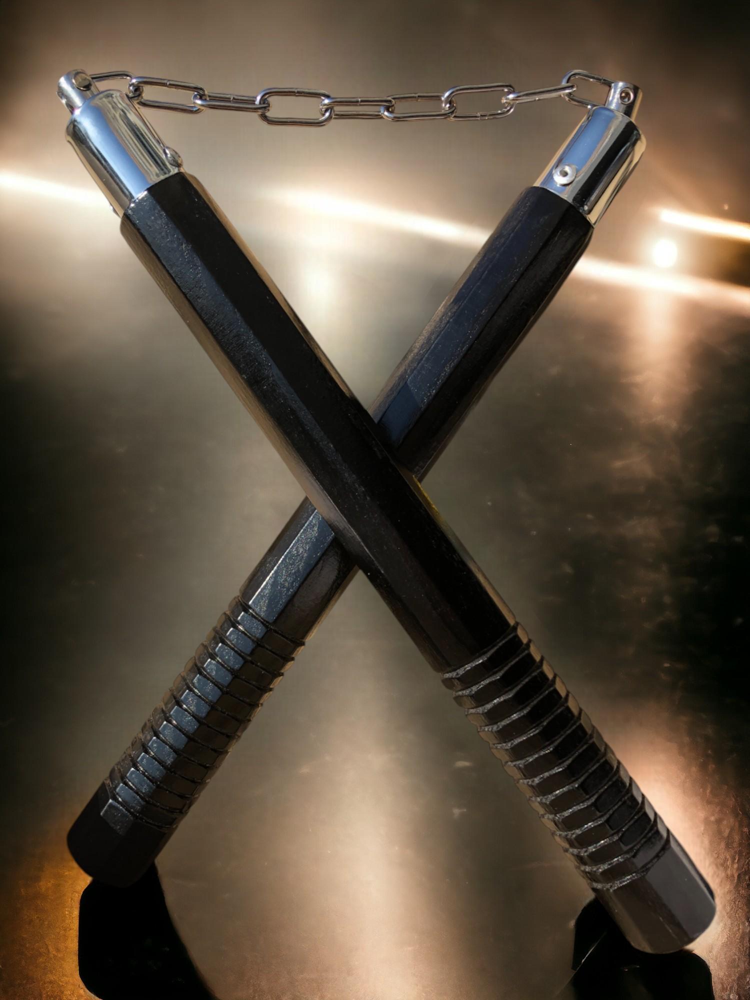 Нунчаки тренировочные GDragon соединены деревянными цепью из дуба Черный (3_9_0_2) - фото 5 Нунчаки тренировочные GDragon соединены деревянными цепью из дуба Черный (3_9_0_2) - фото 5