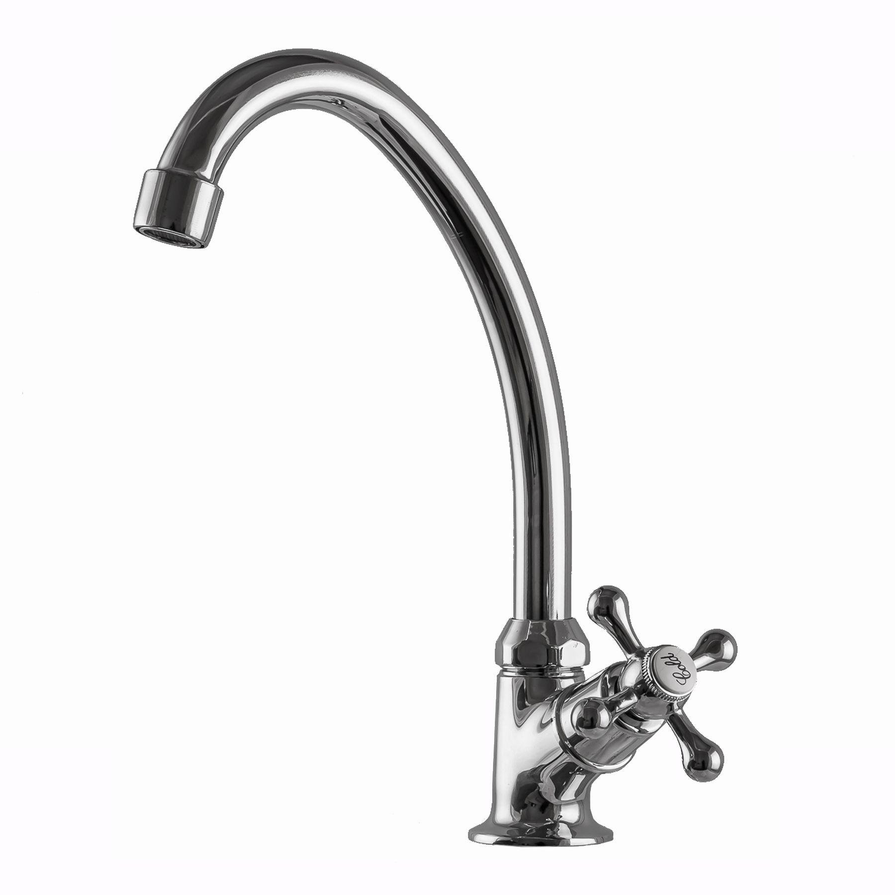 Кран для умивальника EcoMix EGHI-1051-BR 000000988 на одну воду 2 шт. Хром (108703)