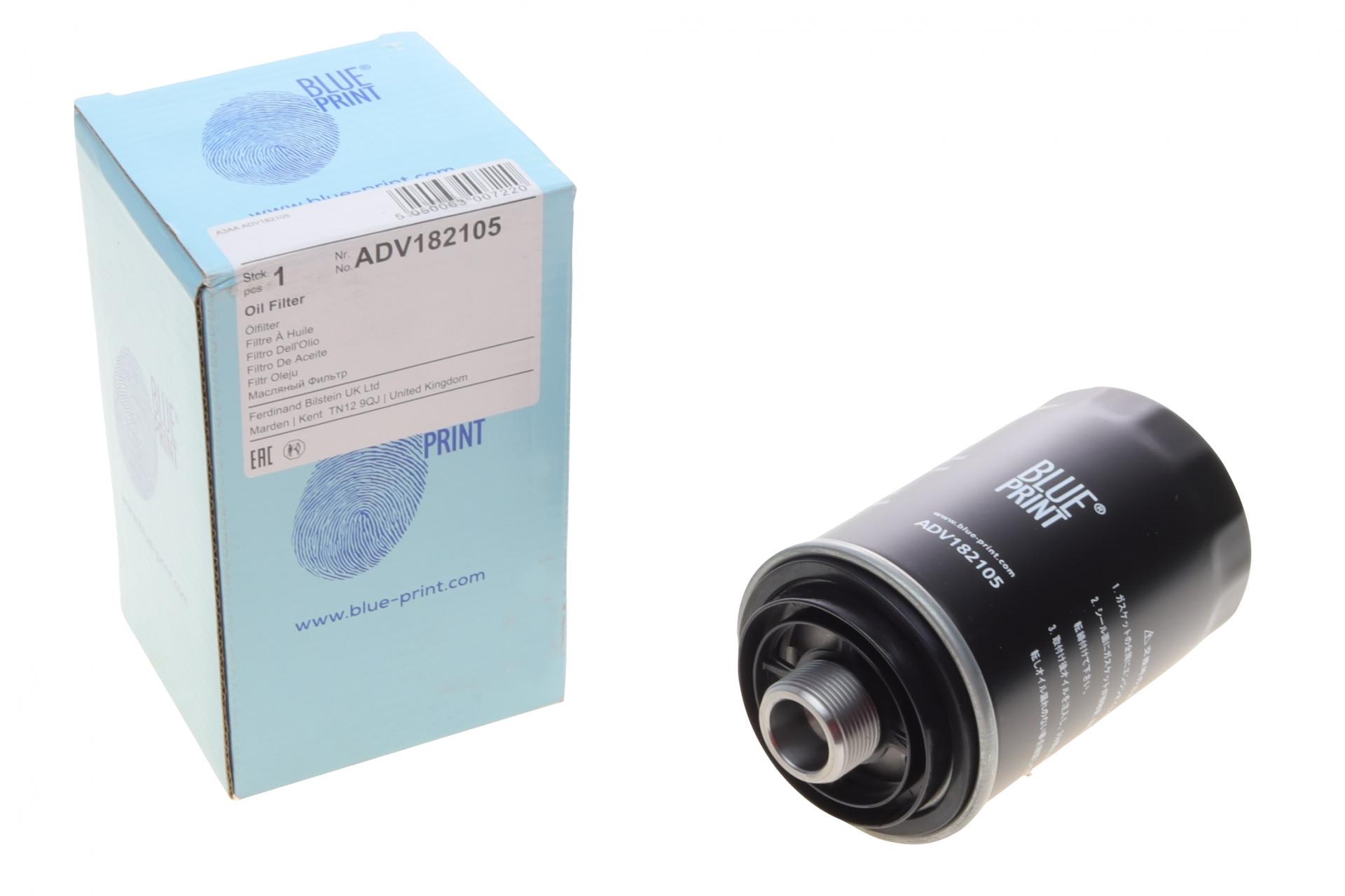 Фильтр масляный BLUE PRINT для VW T5 2,0TSI 11- (ADV182105)