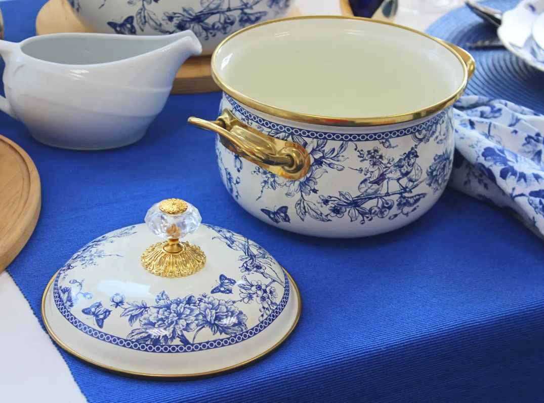 Каструля емальована BUTTERFLY Elmani з кришкою 2,1 л 16 см (763-027) - фото 5