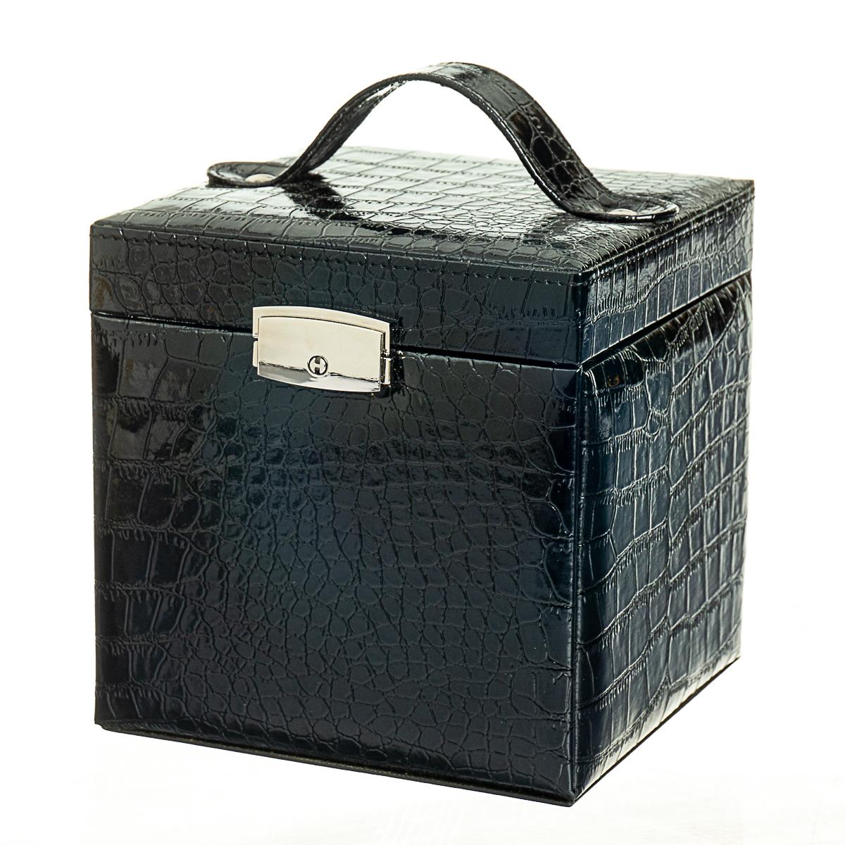 Шкатулка для украшений Elisey Черный куб (0505-001/black)
