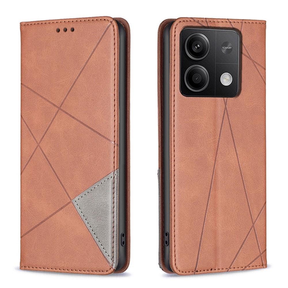 Чехол книжка SHLab Prisma Xiaomi Redmi Note 13 Brown (36338-30)