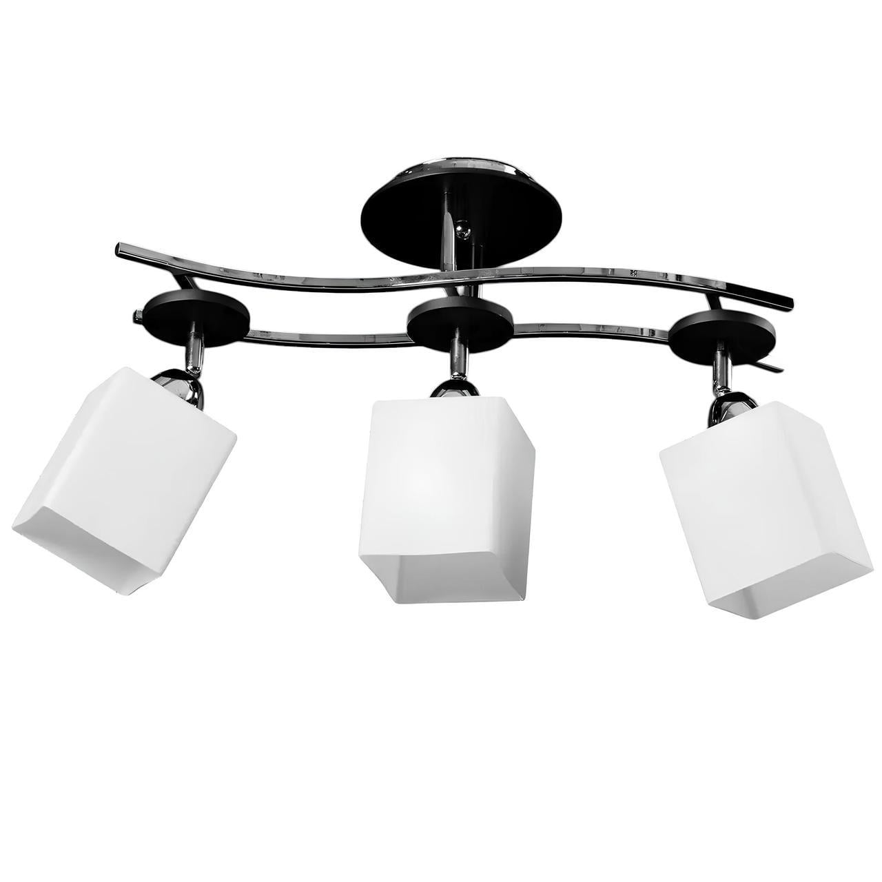 Люстра Svet с тремя поворотными плафонами под лампу Е27 Хром (SH-4420/3 CR)