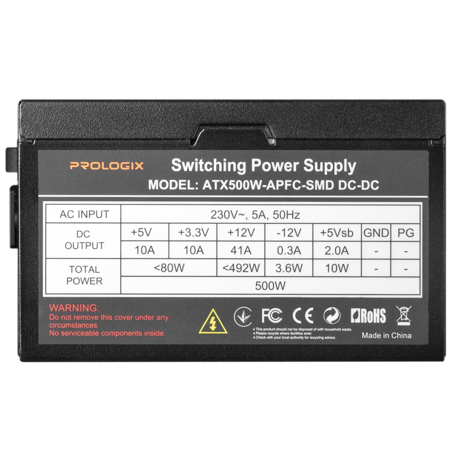 Блок живлення Prologix 500W APFC_Bulk - фото 11