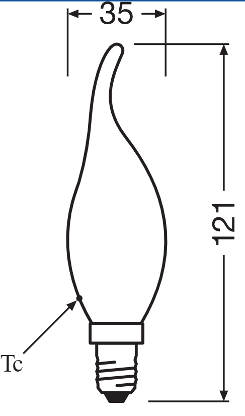 Лампа філаментна Osram E14 світлодіодна 4 W заміна 40 W 2700K 121x35 мм (4058075434226) - фото 2