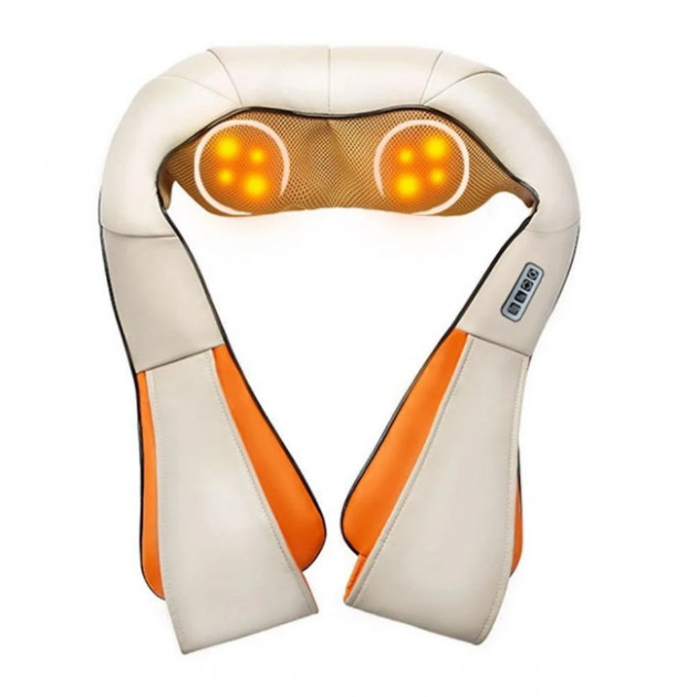 Массажер роликовый с подогревом Shiatsu Massager of Neck Kneading - фото 2