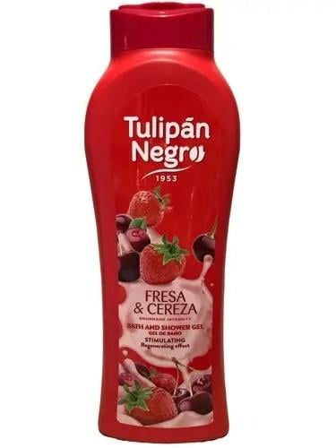 Гель для душа Tulipan Negro Клубника и вишня 650 мл (113524)