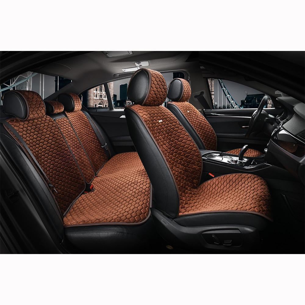 Накидки на сидіння авто Elegant Palermo EL 700 105 передні та задні Темно-коричневий (1274393783)