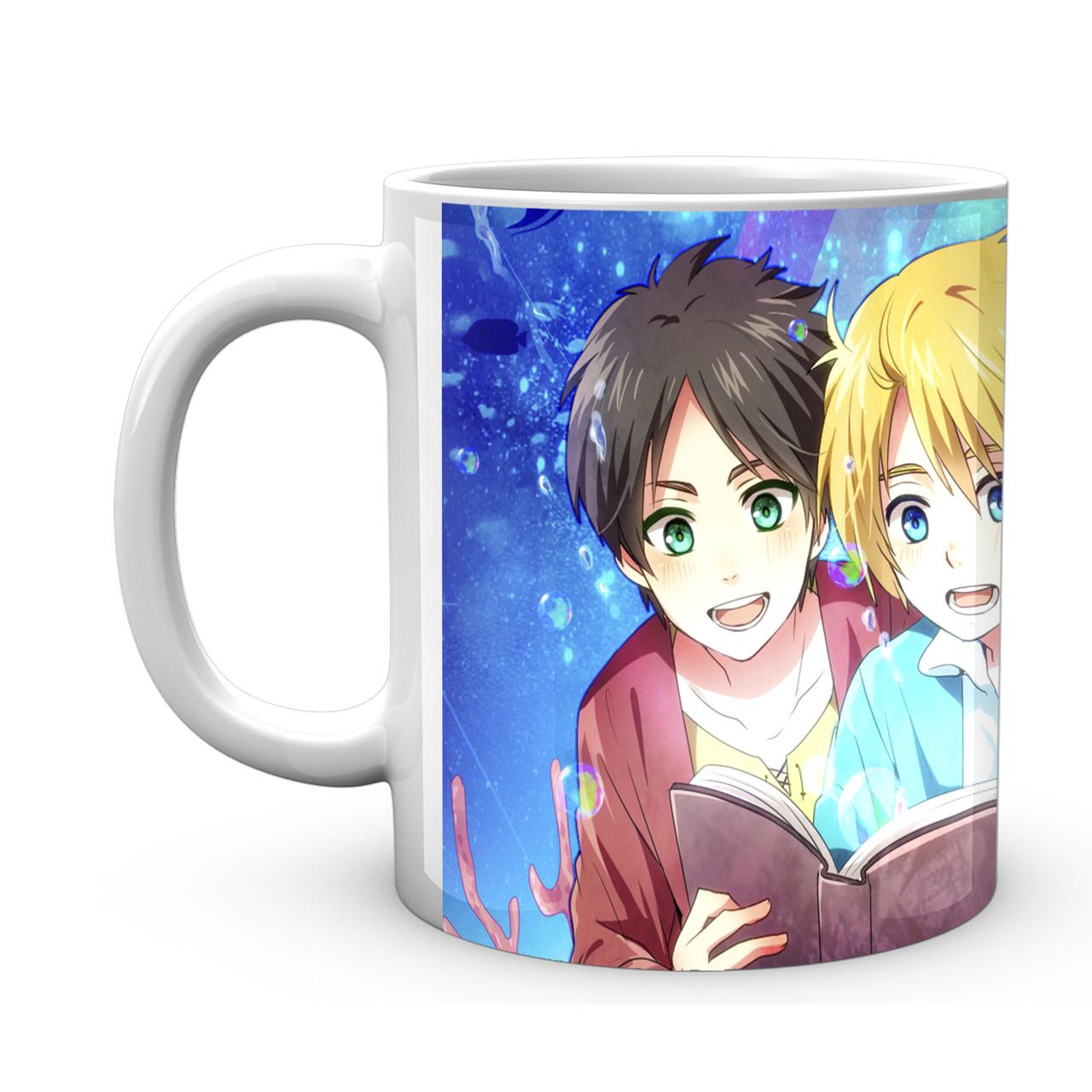 Чашка Geekland Attack on Titan Эрен Армин Микаса детство (AT.02.68)