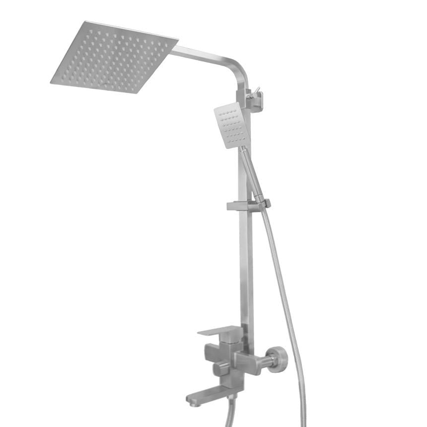 Душевая система Wezer PRO16-02 из нержавеющей стали поворотный излив-переключатель на лейку/душ - фото 3