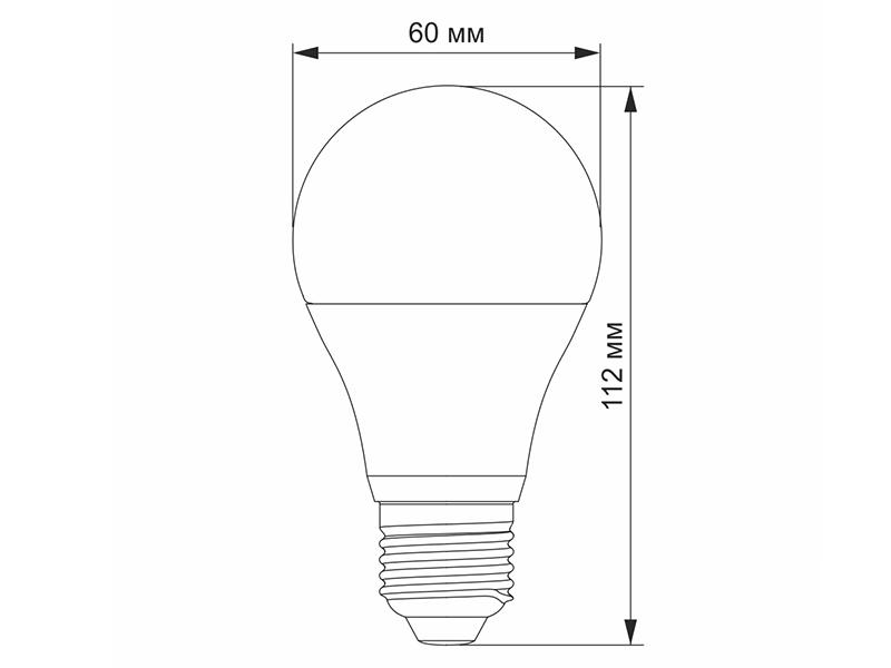 Светодиодная лампа Videx A60e 8W E27 4100K 220 V (VL-A60e-08274) - фото 3