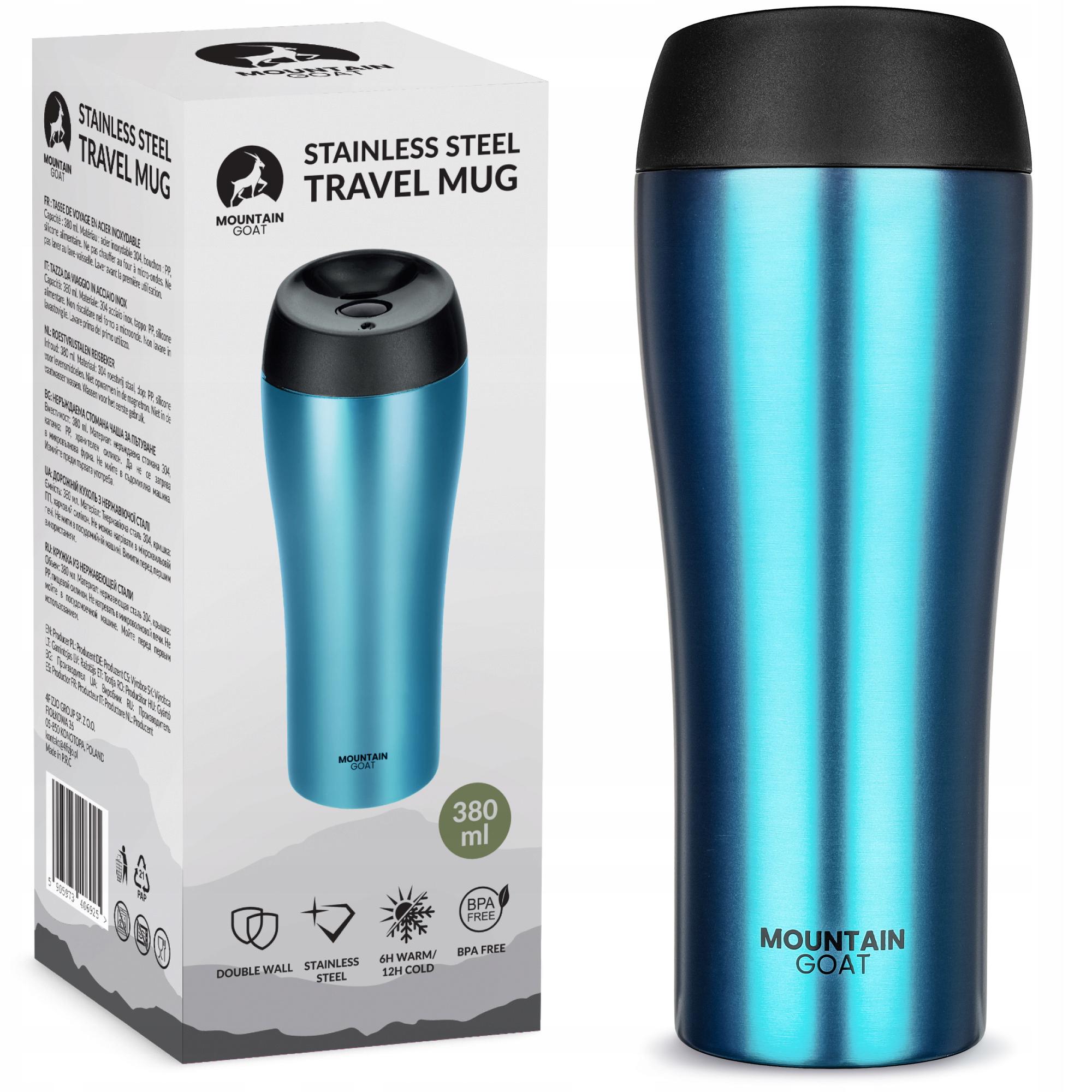 Термокружка Mountain Goat Travel 0,38 л Blue (P-5905973406932) - фото 7